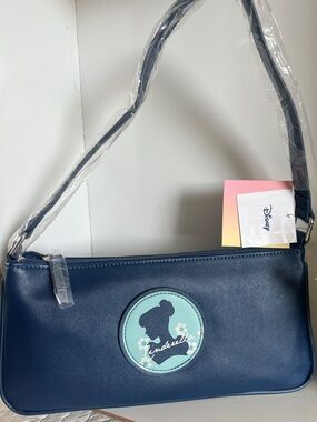 Danielle Nicole Navy and Mint Cinderella Patch Shoulder Bag